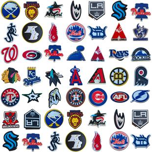 Team Team Logo Series Shoe Buckle Shoe Flower Shoe Decoration PVC Clogs Removable Shoe Decoration PVC Plastic Shoe Flower Cross-border Hot
