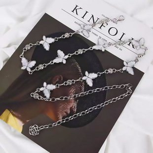 Butterfly Waist Chain Blouse Decorative dress High-grade Accessories All-match Tight Waist Metal Waist Pants Chain Trendy Chain