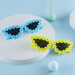 New cat's eye petal glasses children's sunglasses wholesale men's and women's sunglasses fashion ins glasses
