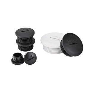Plastic Nylon Waterproof Plug Round One-word Hole Plug Screw-in Cap Sealing Plug PG/M External Thread Plug