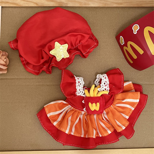 Cute 20cm Doll Coat No Attribute Men's and Women's Doll suit in stock Dopamine 20cm Genuine Cotton Doll Clothes