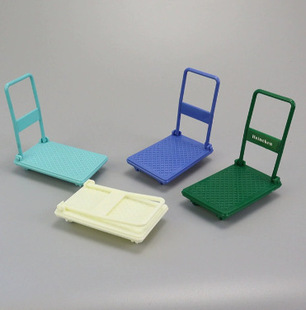 Miniature Mini Trolley Children's Play House Small Toys Cross-border Hot Doll House Scene Decoration Student Stall