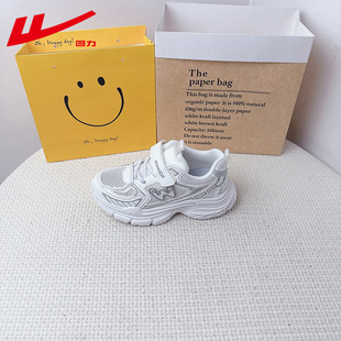 Huili children's shoes 2025 spring and autumn new sneaker low-help children's running shoes for men and women mesh factory direct B587