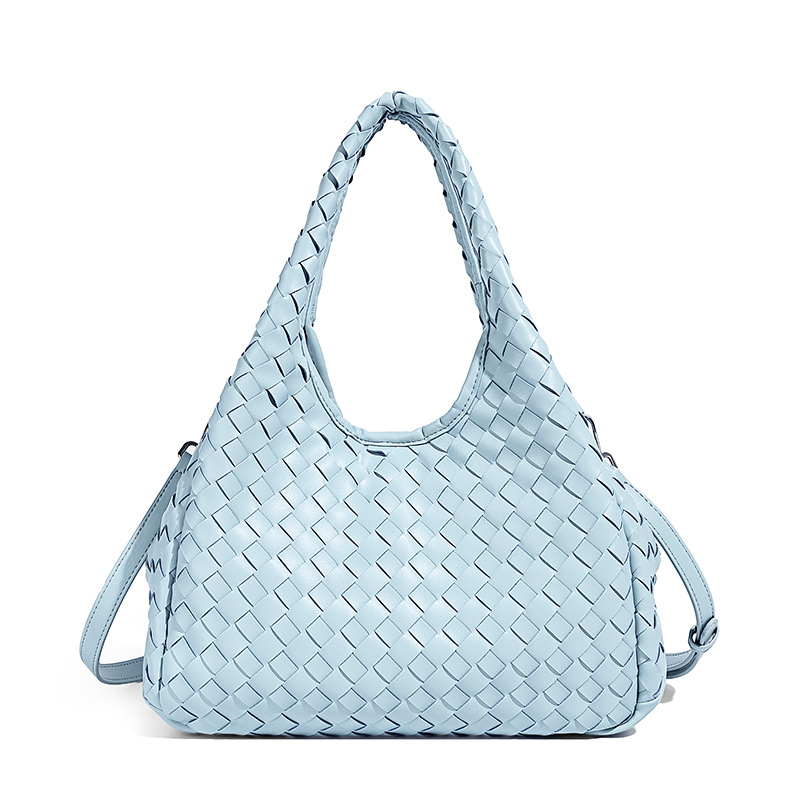 High-quality woven underarm bag from the original factory, new spring 2026 style, fashionable shoulder bag, large capacity commuter bag.
