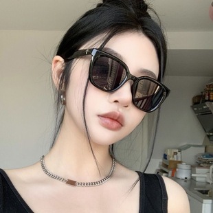 New Korean Gm Retro Cat Eye Sunglasses Women's Face Revealing Small Street Shot Sunscreen Uv Driving Men's Sunglasses Wholesale