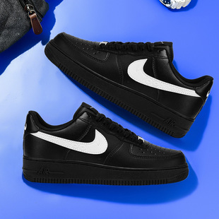 Year of the Snake Limited Air Force One Men's Shoes af1 Low-top White and Black Gold Benmingnian Shoes Men's Putian aj1 Board Shoes Women
