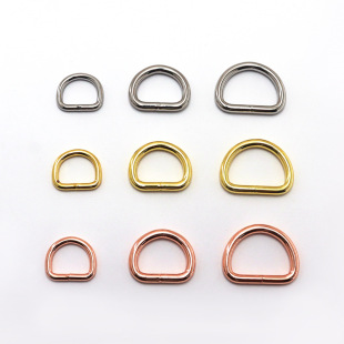 Zhenming zinc alloy leather goods luggage hardware accessories buckle pet traction rope pin buckle collar hardware D buckle 3-piece set