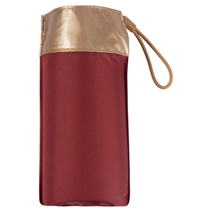 Small gold Umbrella Ultra Light Compact portable folding sunscreen umbrella flat six percent rain dual-use bag umbrella wholesale