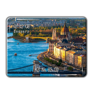 Singapore Sands Merlion National Urban Architecture London Magnetic Glass Refrigerator Sticks Customized Tourist Souvenirs