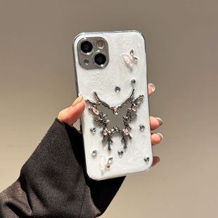 Гальваника подходит для Apple 16 любовных зеркал 15promax чехол для телефона iphone13 капель клея 14 анти-падение 12 комплектов 11
