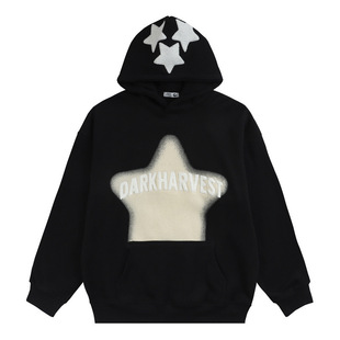 2024 cross-border autumn fashion brand hip hop street graffiti hoodie men's and women's retro casual sports couple sweater