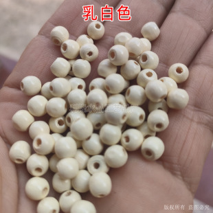 6mm Peach Wood Round Beads Bracelet Accessories Buddha Beads Accessories String Gourd Spacer Beads DIY Bead Curtain Loose Beads Manufacturer Wholesale