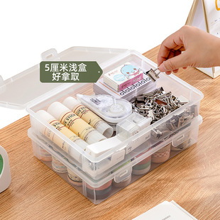 Book storage box wholesale a4 file plastic transparent student test paper stationery office finishing desktop storage box