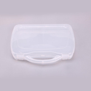 Factory supply plastic transparent insert flat pencil case calligraphy pencil case stationery case with insert sample case with lid