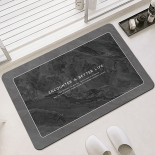 Japanese-style quiet style bathroom absorbent mat high-grade non-slip bathroom floor mat household easy-care diatom mud floor mat