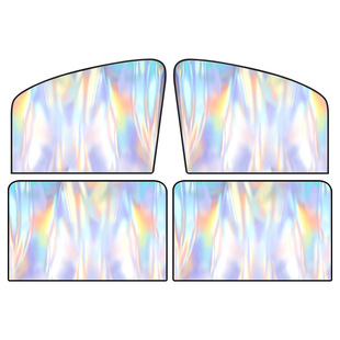 Car sun visor magnetic suction type rear sun protection and heat insulation sun shade inside the car side curtain fabric privacy shade