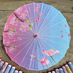 Small 56cm Children's Antique Princess Aisha Cartoon Oil Paper Umbrella Hanfu Umbrella Dance Photography Craft Umbrella