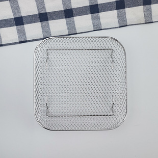 Cross-border preferred stainless steel round air fryer grill three-layer dehydration rack wholesale