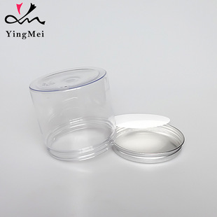 92*87 420ml round transparent pet jar scented tea leaves dried fruit biscuits candy threaded sealed sub-packaging jar