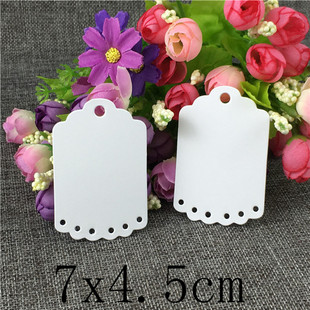 Amazon wave head tag Kraft paper card label message baking gift packaging clothing tag in stock