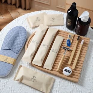Homestay star hotel disposable toiletries toothbrush comb suit factory wholesale household hospitality slippers