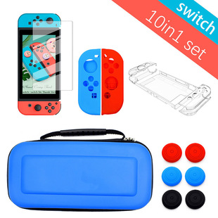 Подходит для сумки для хранения Nintendo OLED, переключатель, защитный чехол, комбинированный костюм, сумка на ремне 12-в-1