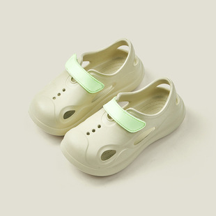 Happy Mary Children's Hole Shoes Men's Summer New Style Large Children's EVA Light-soled Sandals Outer Wear Toe Women's Beach Shoes