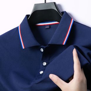 Летняя ледяная шелковая рубашка POLO мужская рабочая одежда с короткими рукавами для мобильного телефона магазин продаж групповая одежда футболка с печатным логотипом