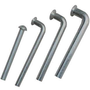 Stainless steel or galvanized L-shaped settlement observation point nail 20cm observation mark mushroom head spike deformation monitoring