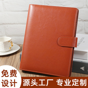 Xitong 919 Business Loose-leaf Notepad Soft Leather Stationery A5/B5 Retro Notebook with Magnetic Buckle