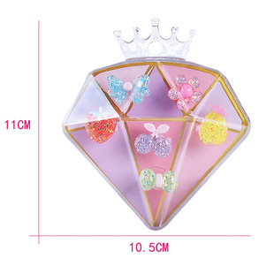 Cross-border Girl Crown Princess Jewelry Box Play Toys Simulation Ring Necklace Storage Jewelry Toys