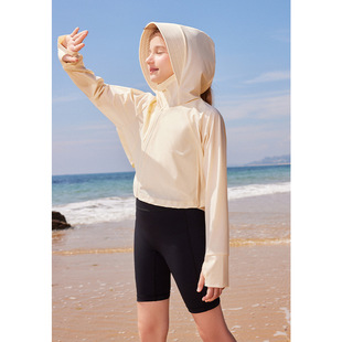 2024 Summer New UPF50 Girls Sun Protection Clothing Loose Lightweight Breathable Outdoor Children's Coat for Summer