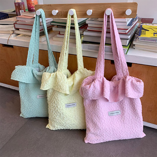 Spring and Summer New Ear Edge Korean Pleated Fashion All-match Niche Shoulder Bag Work Commuter Bag
