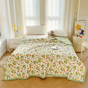 Class A Cool feeling Bean Quilt Summer Cool Quilt Air Conditioning Quilt Core Summer Quilt Ice Silk Children Summer Thin Quilt Single Student
