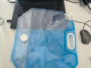 5l folding water bag faucet water bag with valve water bag outdoor large capacity foldable water storage outdoor water bag