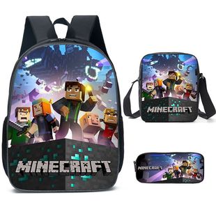 2023 cross-border new schoolbag junior high school students high school students primary school students cartoon shoulder bag pencil bag a generation of hair