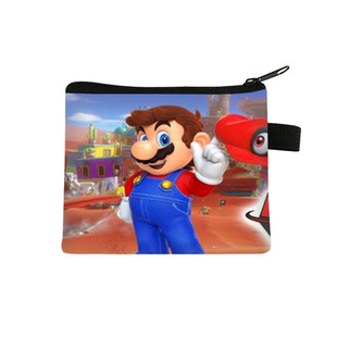 New Bag Super Mary Mario Coin Purse Children's Cute Headphones Fashion Storage Bag Trend Zipper Card