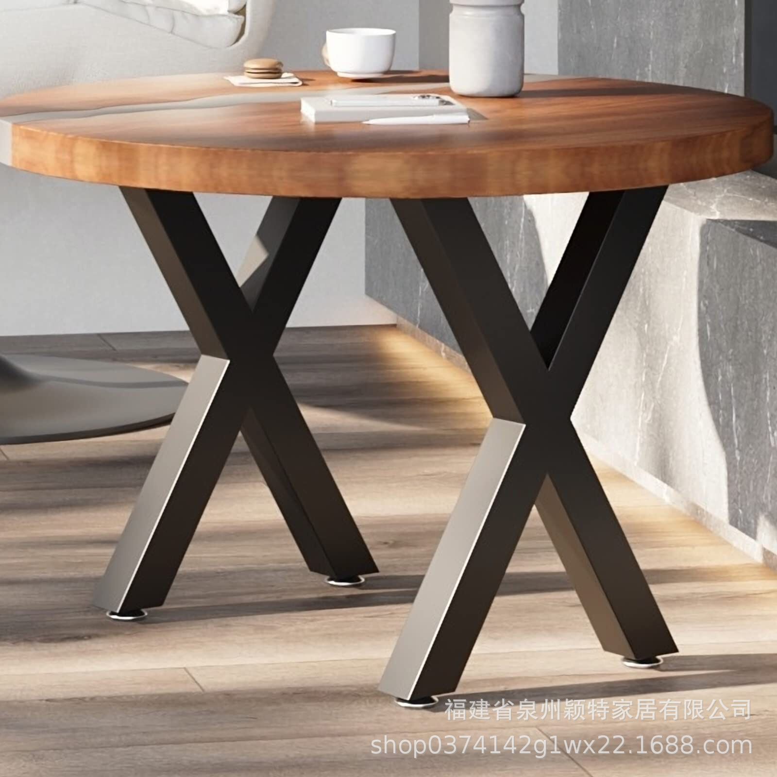 Cross-border Metal Table Leg Support Modern Simple Dining Table Computer Desk Living Room Tea Table Foot Bench Leg Support