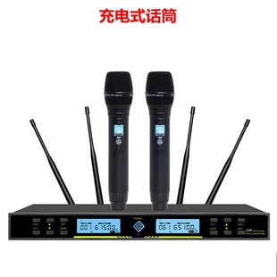 FM U Section True Diversity Wireless Microphone One-to-Two Microphone Special Stage Performance KTV Wedding Teaching