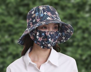 Солнцезащитная маска Встроенная Пылезащитная крышка на открытом воздухе путешествия досуг рыбак шляпа Женская защита от ультрафиолета Солнцезащитная шляпа оптом