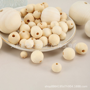 Factory Direct Sales 6mm-60mm Lotus Wood Beads Large Hole Small Hole Loose Beads diy Handmade Accessories Accessories