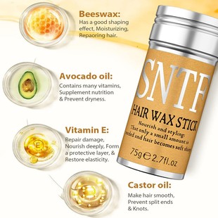 Cross-Border Wax Stick Styling Hair Wax Stick for Broken Hair Finishing Artifact for Men and Women's Hair Moisturizing and Styling Stick