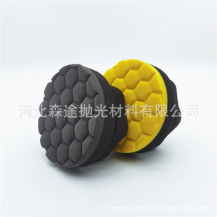 Car Beauty Handheld Waxing Sponge Customized Hand-Made Sponge Waxing Tool Tire Wiping Leather Waxing Sponge