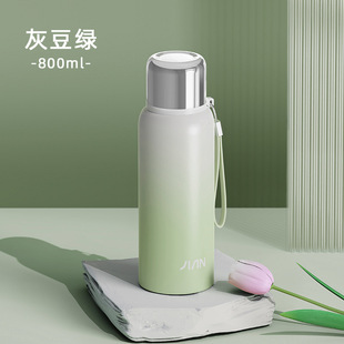 316 Stainless Steel Thermos Cup Large Capacity High Color Value Water Cup Portable Gradient Cup Bullet Cover Water Cup Wholesale Printing
