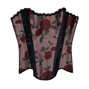 747 relief rose with colored rose red