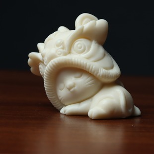 Ivory fruit carving duck animal DIY decoration furniture car desktop small decoration live stall factory wholesale