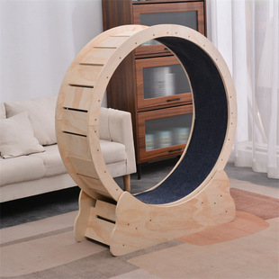 Casual Roller Silent Household Pet Wooden Sports Running Wheel Cat Climbing Frame Wholesale Pet Wooden Cat Treadmill