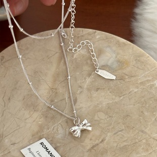 Liluo S925 Sterling Silver Pearl Necklace Accessories Women's High-end Color-free All-match Autumn and Winter Clavicle Chain Sweater Chain