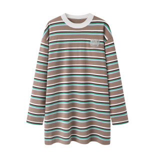 in stock 2025 summer new vintage striped knitted dress 3J2E624