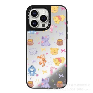 CASETTi Joint Winnie the Poole for Apple iPhone16ProMax Phone Case 15pro Fashion Brand 13 Mirror